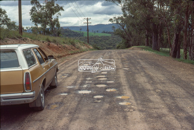 Slide - Photograph, Eltham Shire Council, Unidentified rural road within the Shire of Eltham, c.Nov. 1980