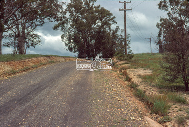 Slide - Photograph, Eltham Shire Council, Unidentified rural road within the Shire of Eltham, c.Nov. 1980