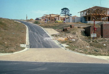 Slide - Photograph, Road infrastucture, new housing development, most likely Templestowe, c.Mar. 1985
