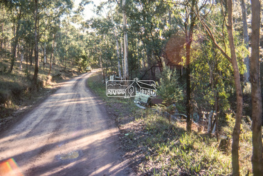 Slide - Photograph, Unidentified rural scene, possibly Research / Kangaroo Ground district, c.May 1988