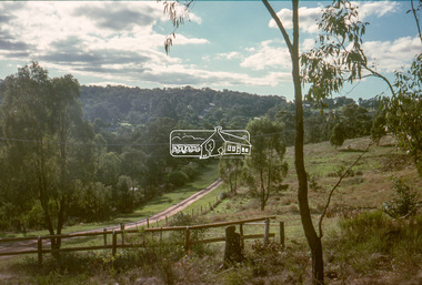 Slide - Photograph, Unidentified rural scene, possibly Research / Kangaroo Ground district, c.May 1988