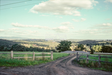 Slide - Photograph, Unidentified rural scene, possibly Research / Kangaroo Ground district, c.May 1988