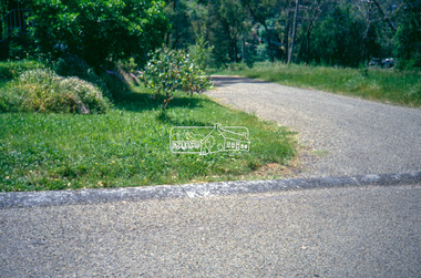 Slide - Photograph, Eltham Shire Council, Roadside drainage control, unidentified road, Shire of Eltham, c.1989