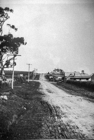 Slide - Photograph, Eltham-Yarra Glen Road, Kangaroo Ground c.1910, c.Aug. 1990