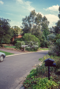 Slide - Photograph, Unidentified residential street, possibly Eltham North, c.Oct. 1989