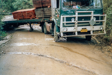 Photograph - Colour Print, Salvage operation in the Henley Road area Kangaroo Ground, c.1990