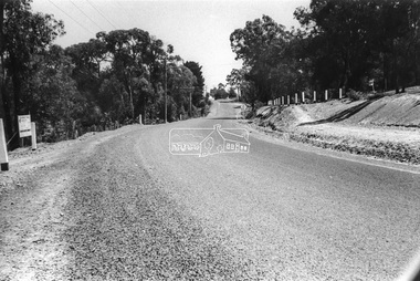 Photograph - Black and White Print, Unidentified road, Eltham district, c. Sep. 1966