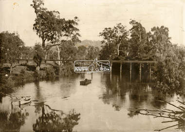 Photograph - Sepia Print, Albert Jones, Possibly Henley Bridge over the Yarra River, c.1915