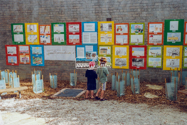 Photograph - Colour Print, Children's artwork and display, Proposed Community Arts Project for Were Street, Montmorency, c.Dec. 1993