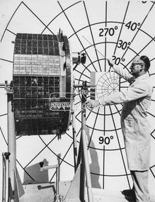 Photograph - Black and White Print, NASA, Tiros II - Mounted for camera calibration, 1960