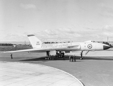 Photograph - Black and White Print, Weapons Research Establishment (WRE), R.A.F. Vulcan Bomber, 24 June, 1960