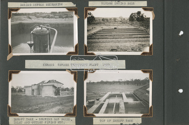 Album - Photograph Album, Alan Gardiner, Castlemaine and Kerang Sewage Treatment Plants, 1939