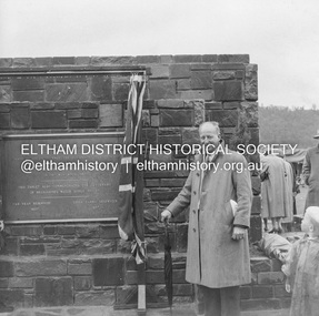 Negative - Photograph, J.A. McDonald, Upper Yarra Dam, 26 Nov. 1957