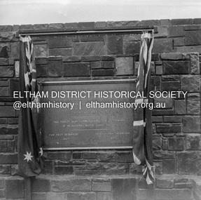 Negative - Photograph, J.A. McDonald, Upper Yarra Dam, 26 Nov. 1957