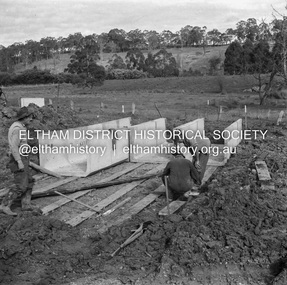 Negative - Photograph, J.A. McDonald, Hurstbridge-Arthurs Creek Road, Aug. 1960