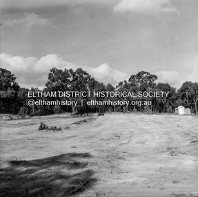 Negative - Photograph, J.A. McDonald, Reconstruction works, Research Oval, Jan. 1961