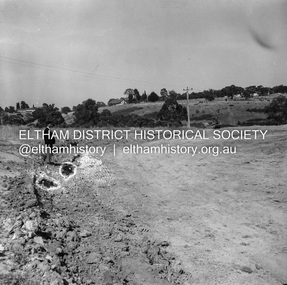 Negative - Photograph, J.A. McDonald, Reconstruction works, Lower Plenty Oval, Jan. 1961
