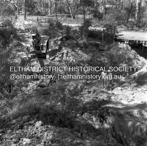 Negative - Photograph, J.A. McDonald, Henley Road at Watsons Creek, Mar. 1961