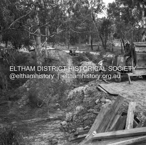 Negative - Photograph, J.A. McDonald, Henley Road at Watsons Creek, Apr. 1961