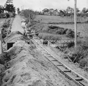 Album - Photograph, J.A. McDonald, Eltham-Greensborough Road, July 1956