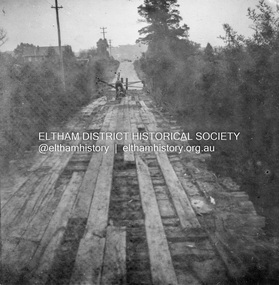 Album - Photograph, J.A. McDonald, Eltham-Greensborough Road, 26 July 1956