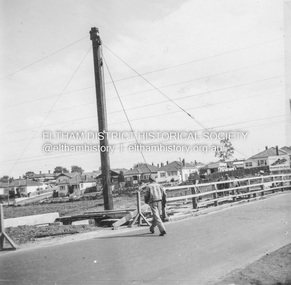 Album - Photograph, J.A. McDonald, General; Albion Street and Eltham-Yarra Glen Road, Oct. 1955