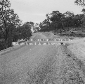 Album - Photograph, J.A. McDonald, Kangaroo Ground-Warrandyte Road, 1955