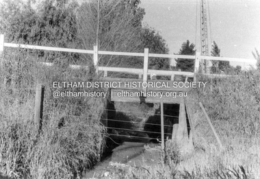 Album - Photograph, J.A. McDonald, Cecil Street Bridge, Eltham-Yarra Glen Road, Eltham, Oct. 1962