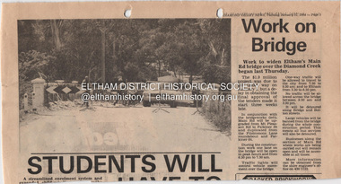 Document - Property Binder, Main Road Bridge, Eltham