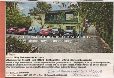Document - Property Binder, 660 Main Road, Eltham