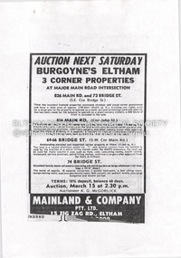 Document - Property Binder, 826 Main Road, Eltham