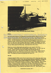 Document - Property Binder, 846 Main Road, Eltham