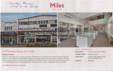 Document - Property Binder, 976 Main Road, Eltham