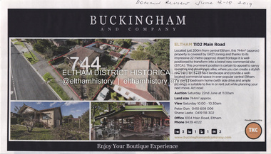 Document - Property Binder, 1102 Main Road, Eltham