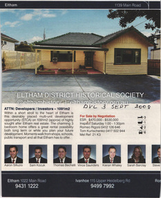 Document - Property Binder, 1139 Main Road, Eltham
