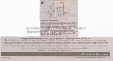 Document - Property Binder, 1307 Main Road, Eltham