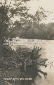 Postcard - Photograph postcard, The Rapids, Devils' Bank, Eltham, 1907