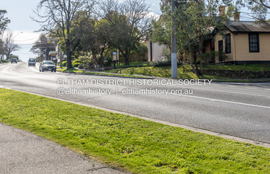 Photograph, Peter Pidgeon, Eltham Justice Precinct, Avenue of Honour, Main Road, Eltham, 2 Aug. 2022