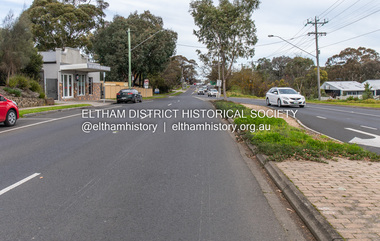 Photograph, Peter Pidgeon, Main Road, Eltham  near Bridge Street instersection, 2 Aug. 2022