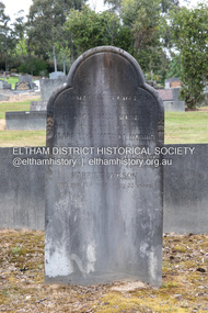 Photograph, Peter Pidgeon, Morris family graves, Eltham Cemetery, Victoria, 5 Oct 2022