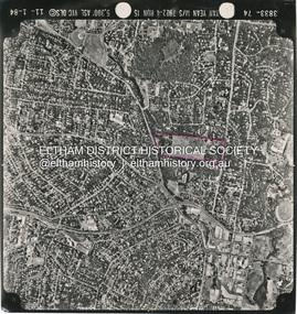 Photograph - Aerial Photograph, Montmorency to Eltham North, 11 Jan. 1984