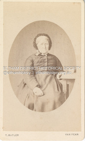 Photograph, T. Butler, Jean Shillinglaw (nee Blemner), c.1869