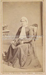 Photograph, American & Australian Photographic Company, Jean Shillinglaw (nee Blemmer), c.1875