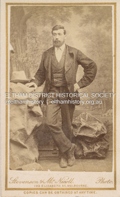 Photograph, Stevenson & McNicoll, Unidentified Shillinglaw Family Male, c.1882