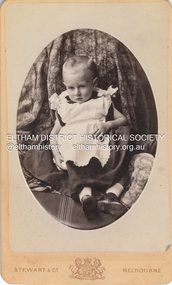 Photograph, Stewart & Co, Possibly Florence May Aldous, first born child of  Sarah (Shillinglaw) and Charles Aldous, c.1884
