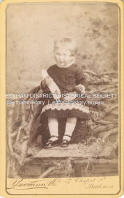 Photograph, Yeoman and Co, Possibly Florence May Aldous, first born child of  Sarah and Charles Aldous, c.1885