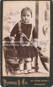 Photograph, Yeoman and Co, Unidentified Shillinglaw Family Child, c.1890