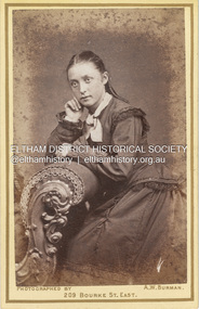Photograph, A.W. Burman, Possibly Catherine Shillinglaw, c.1878