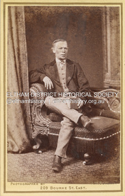 Photograph, A.W. Burman, Unidentifed Shillinglaw Family Male, c.1885