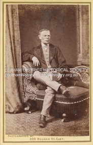 Photograph, A.W. Burman, Unidentifed Shillinglaw Family Male, c.1885